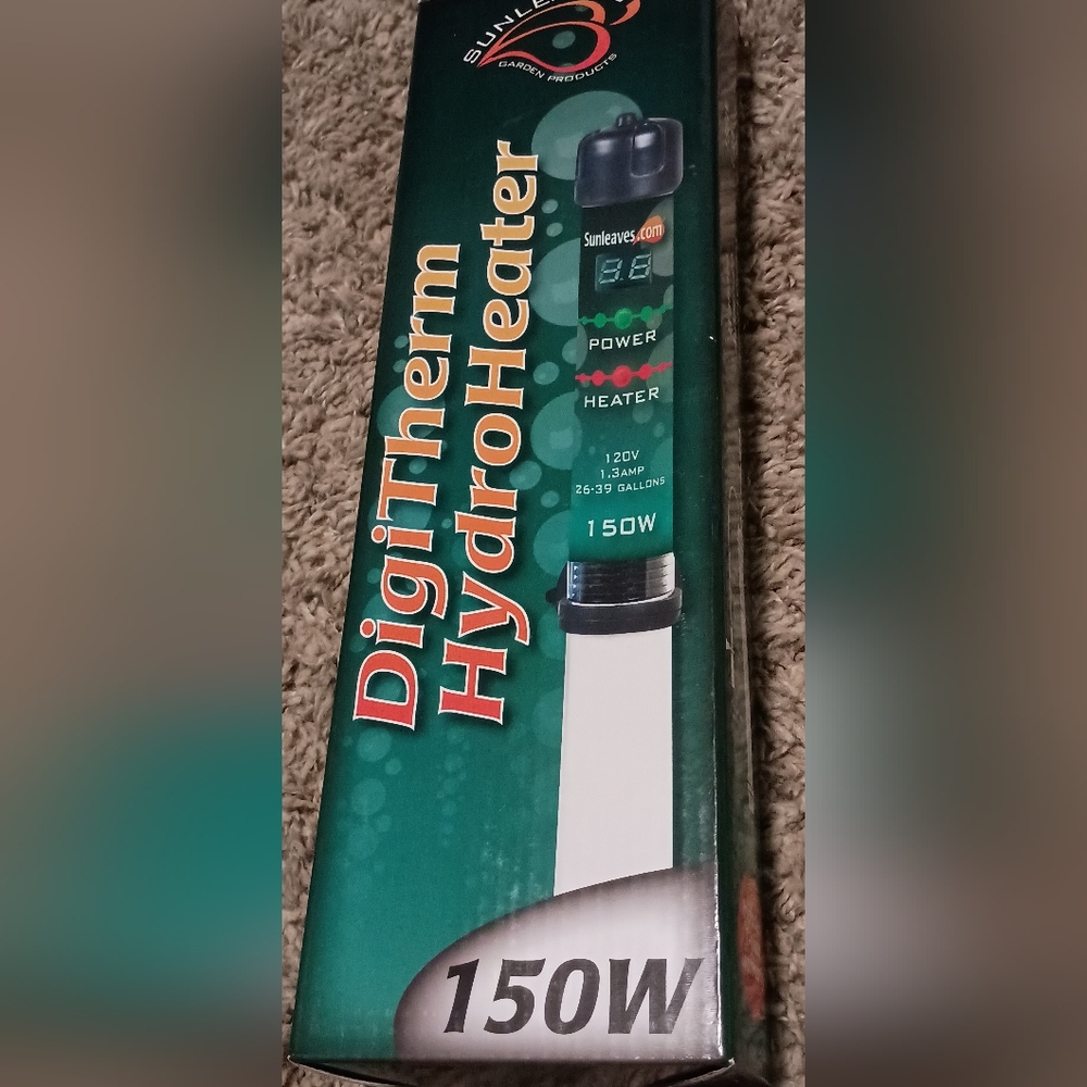 Sunleaves DigiTherm HydroHeater‎ 150W Reservoir and Water Tank Heater